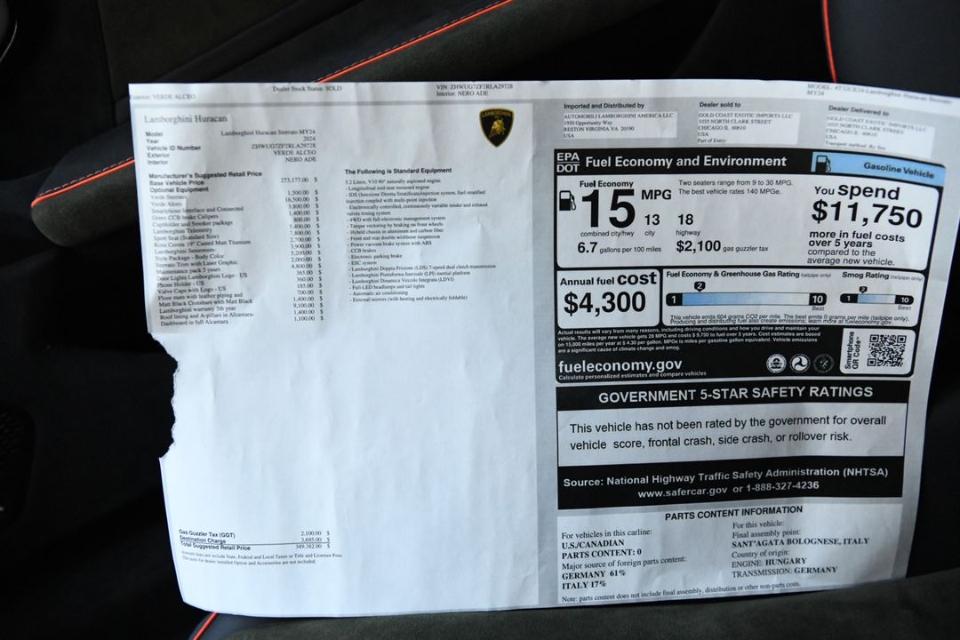 2024 Lamborghini Huracan Sterrato