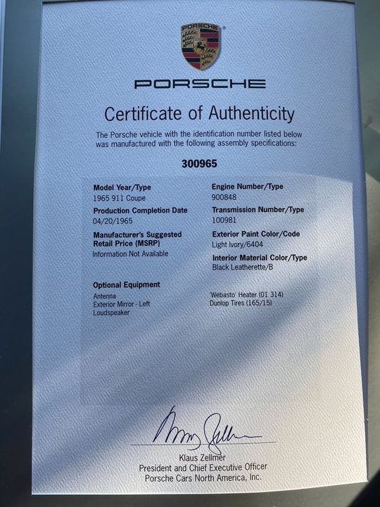 1965 Porsche 911