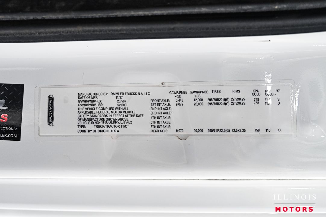 2018 Freightliner Cascadia