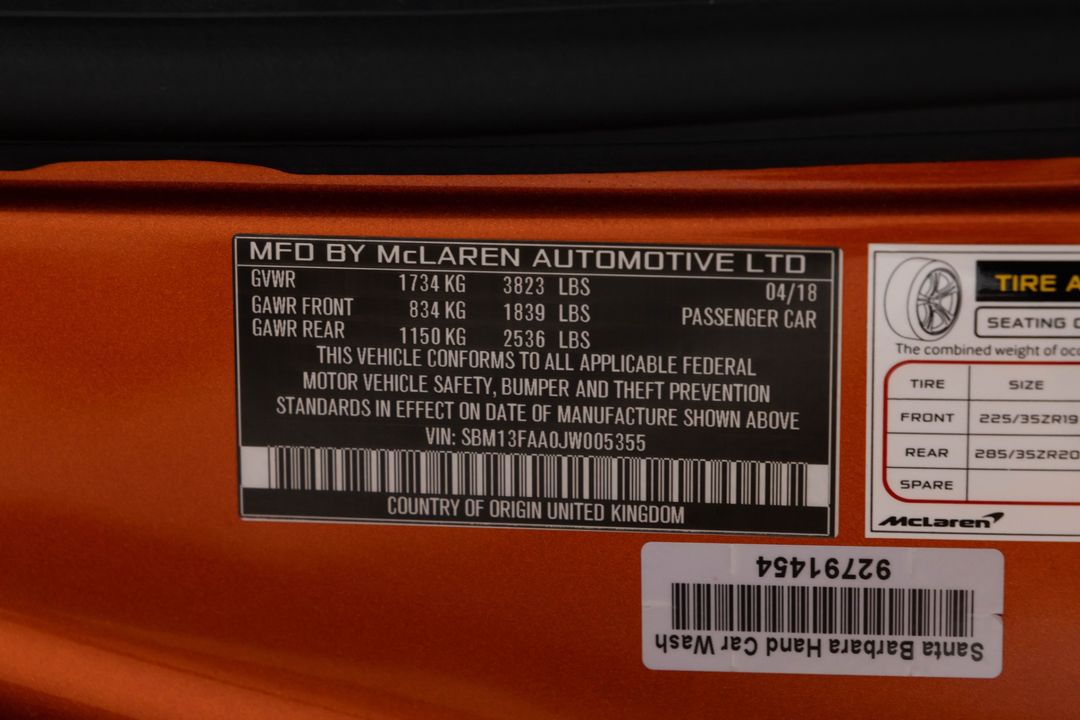 2018 McLaren 570S Spider