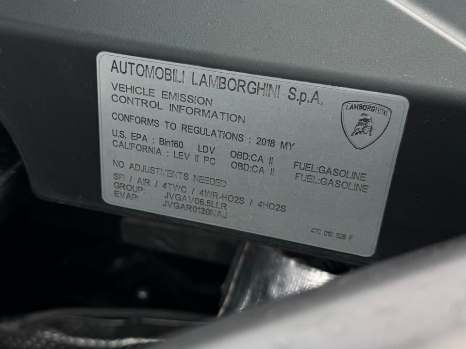 2018 Lamborghini Aventador