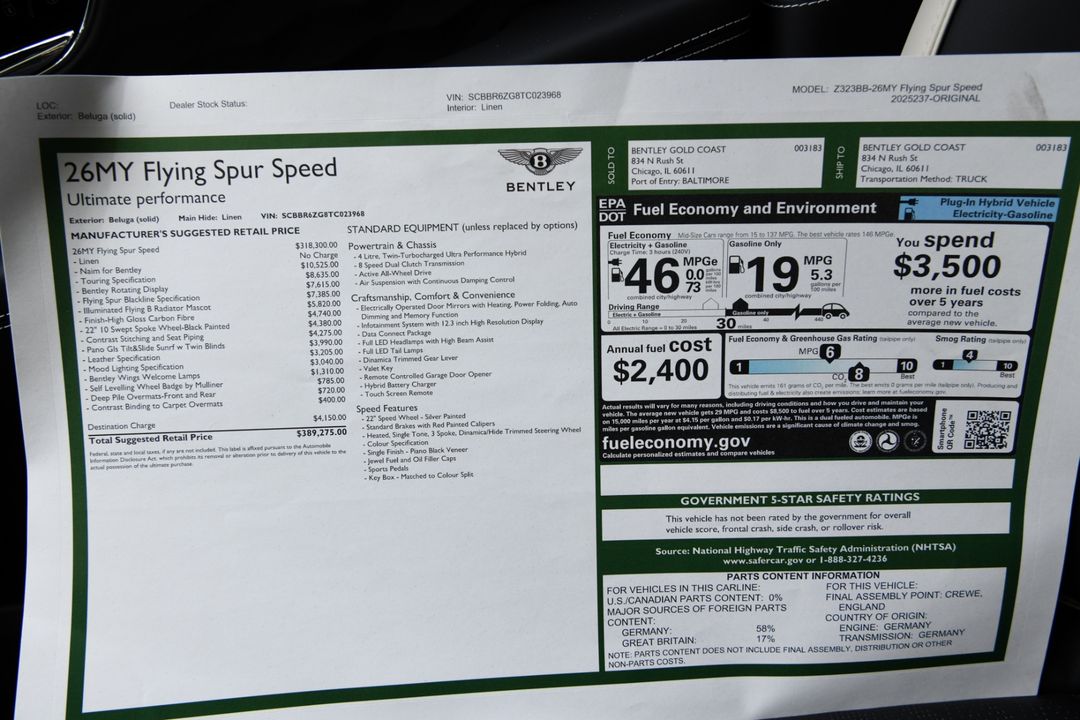 2026 Bentley Flying Spur