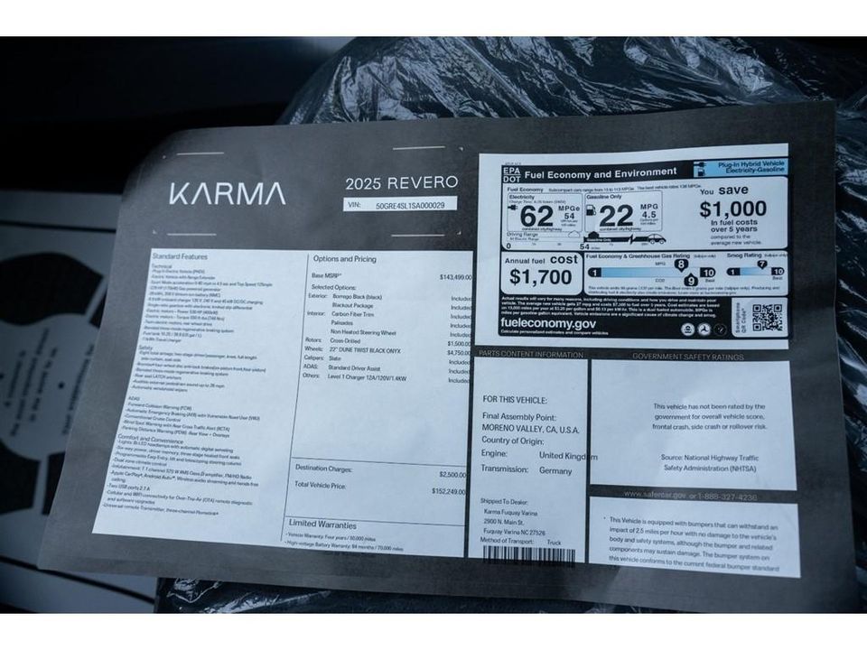 2025 Karma Revero