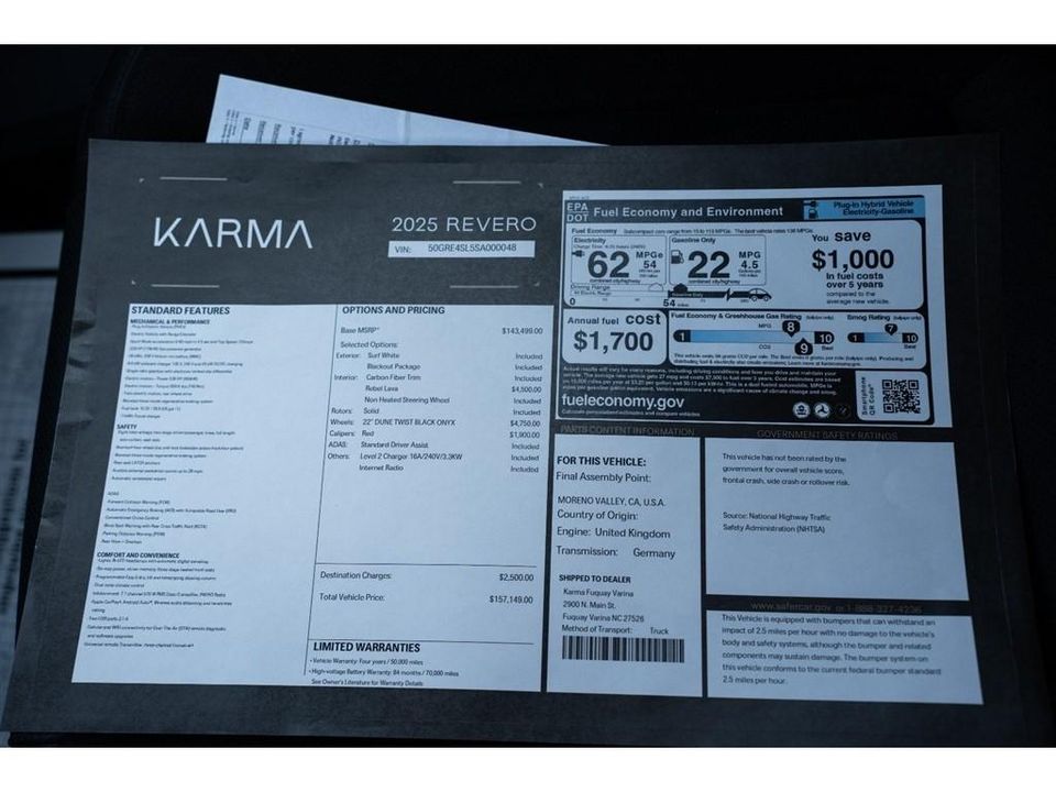 2025 Karma Revero