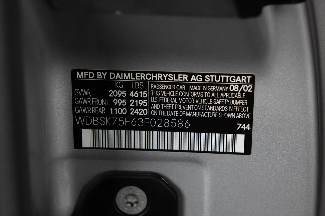 2003 Mercedes-Benz SL 500