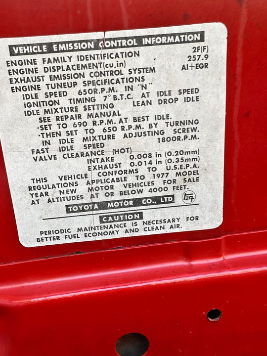 1977 Toyota Landcruiser