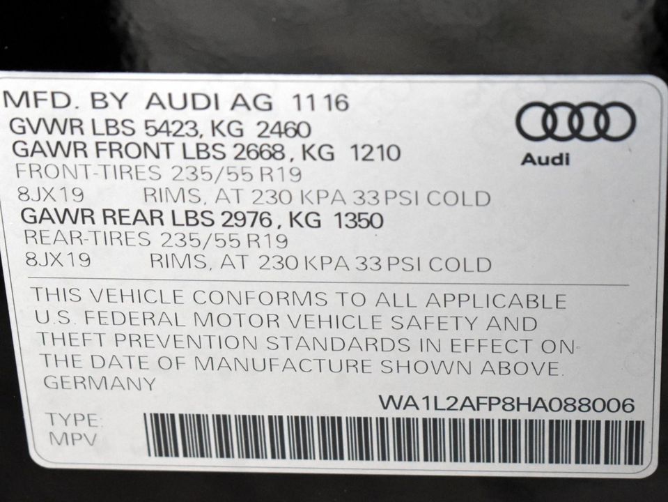 2017 Audi Q5 Premium Plus AWD