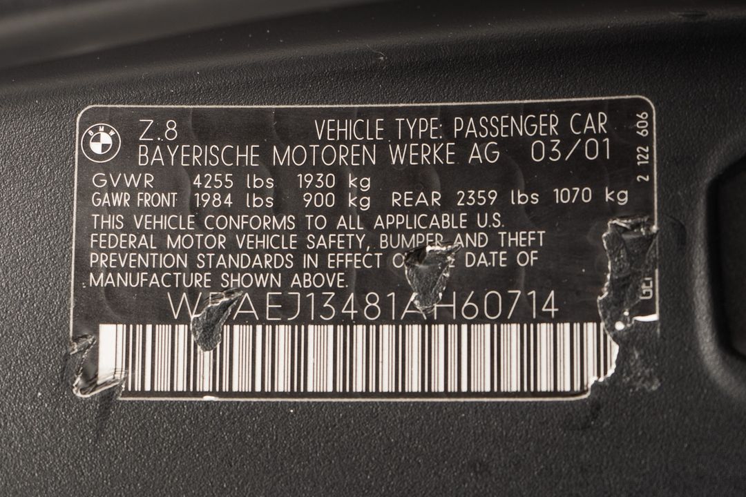 2001 BMW Z8