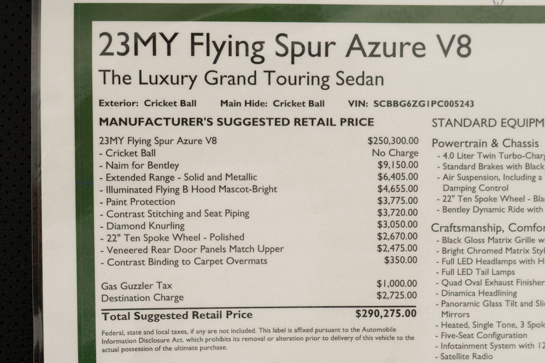 2023 Bentley Flying Spur