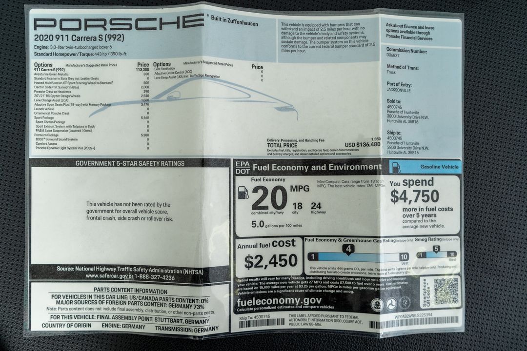 2020 Porsche 911