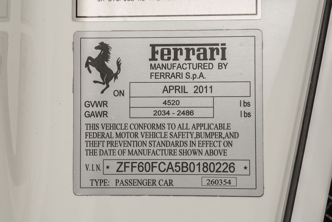 2011 Ferrari 599