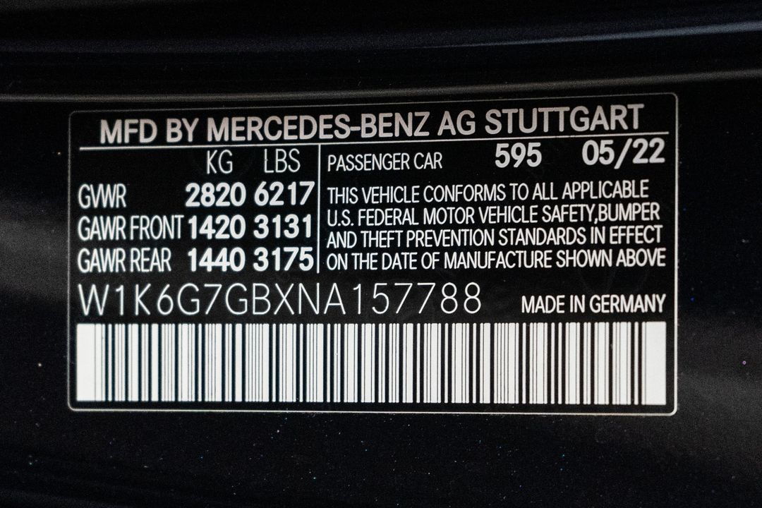 2022 Mercedes-Benz S 580