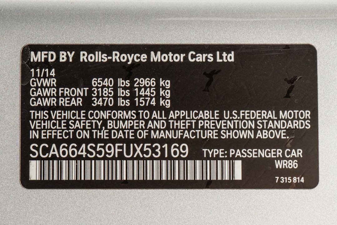 2015 Rolls-Royce Ghost