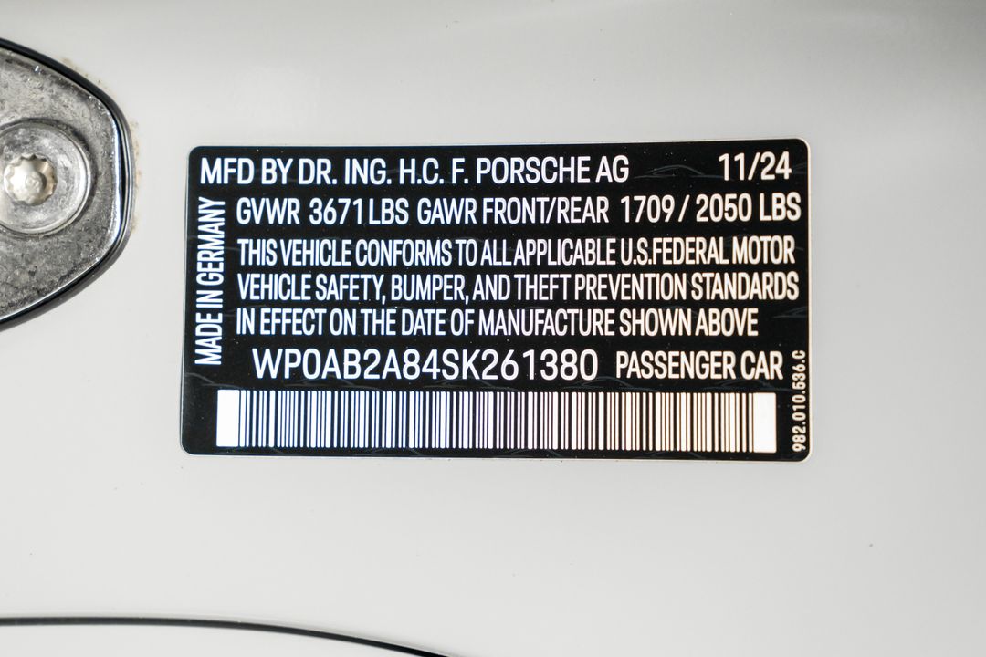 2025 Porsche 718 Cayman