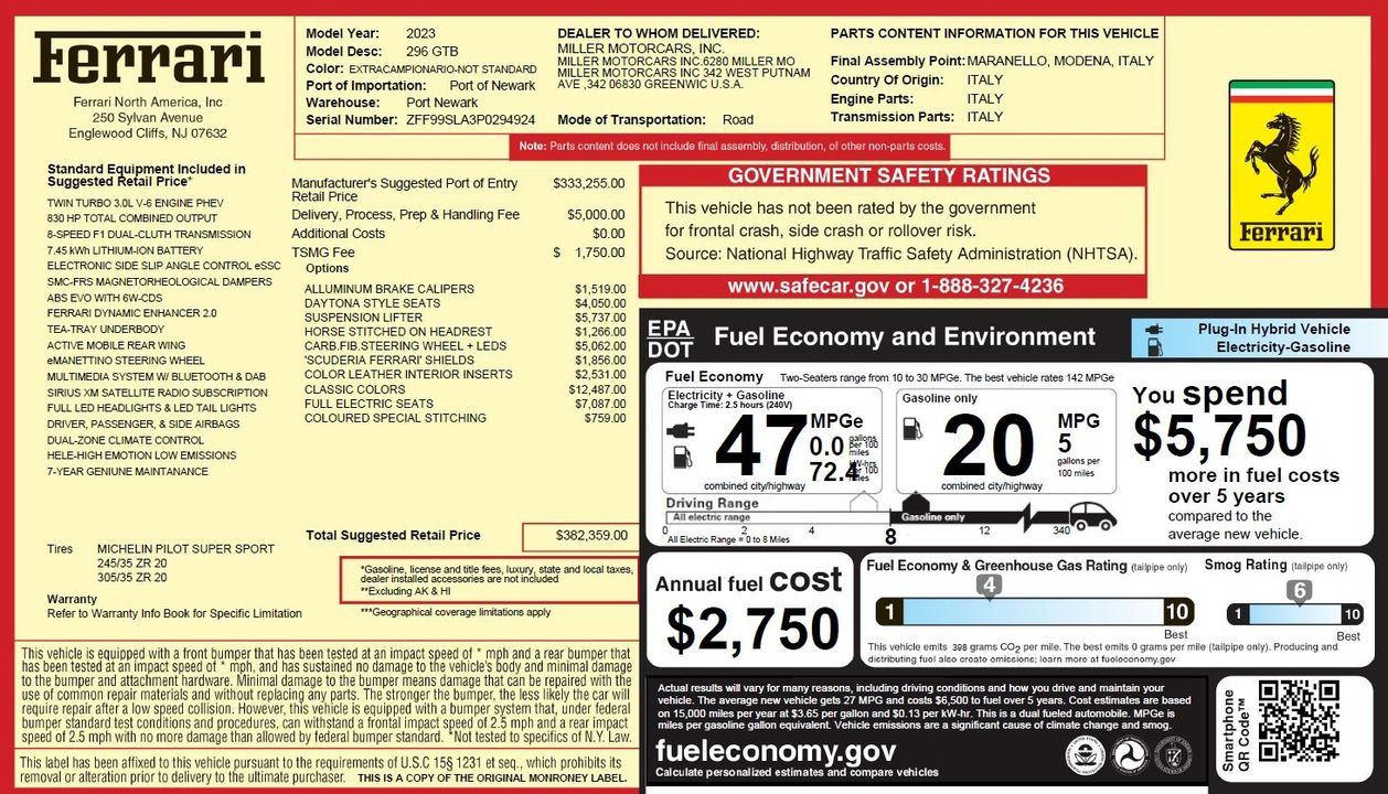 2023 Ferrari 296 GTB