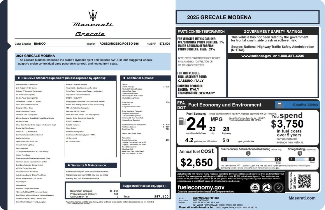 2025 Maserati Grecale