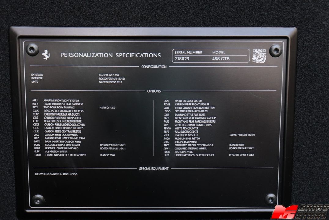 2016 Ferrari 488 GTB