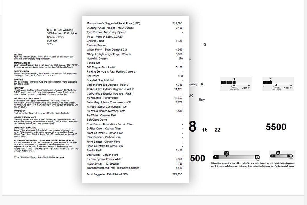 2020 McLaren 720S Spider