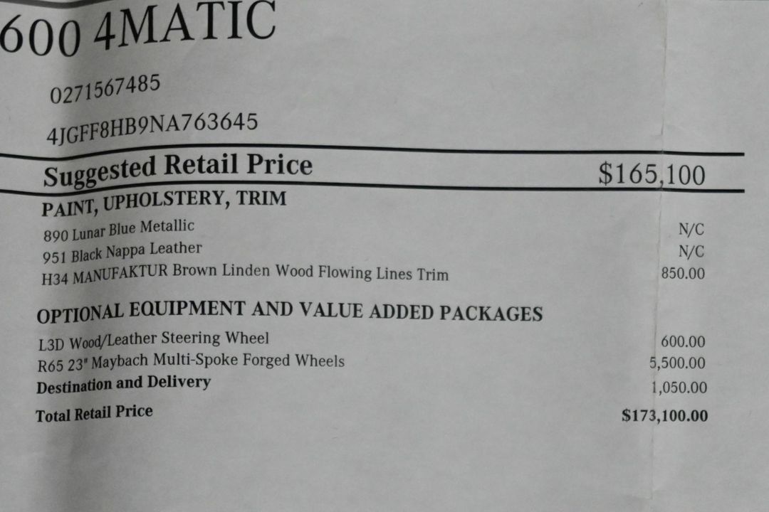 2022 Mercedes-Benz Maybach GLS600 4MATIC