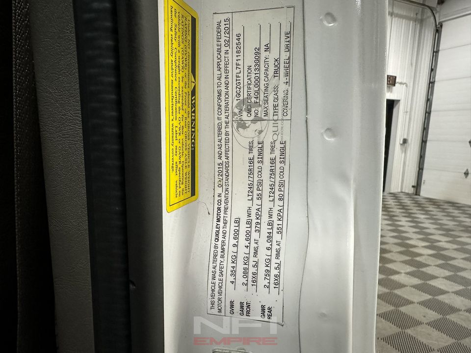 2015 Chevrolet Express 3500 Cargo
