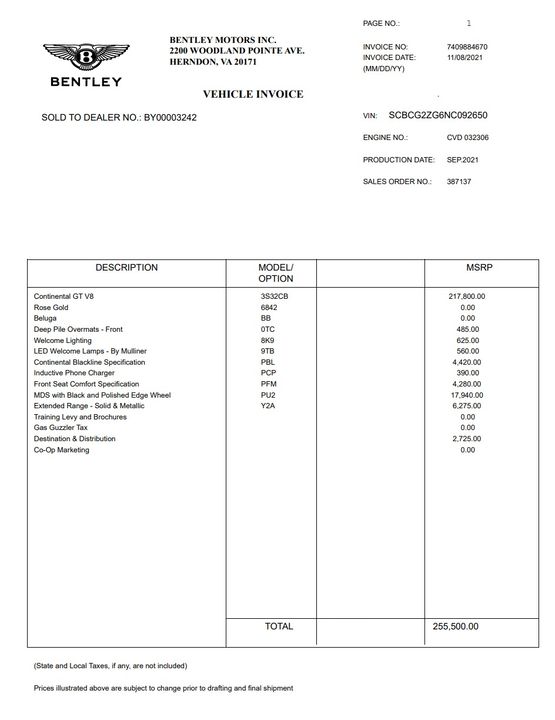 2022 Bentley Continental