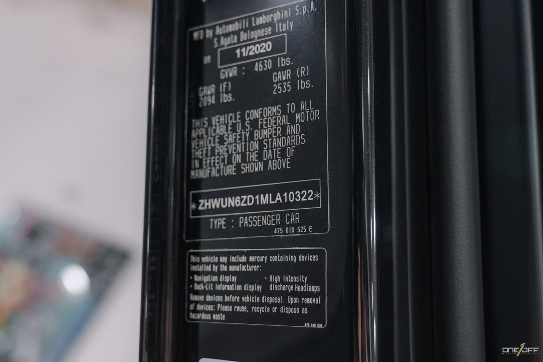 2021 Lamborghini Aventador