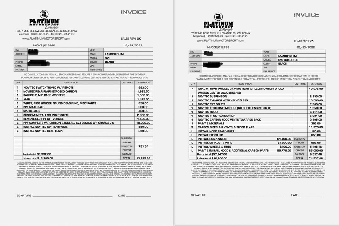 2021 Lamborghini Aventador