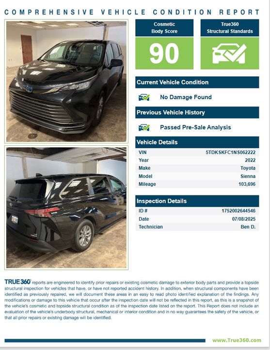 2022 Toyota Sienna