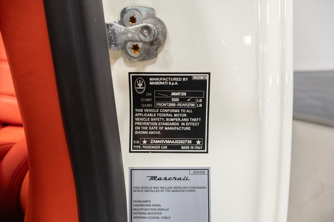 2018 Maserati GranTurismo