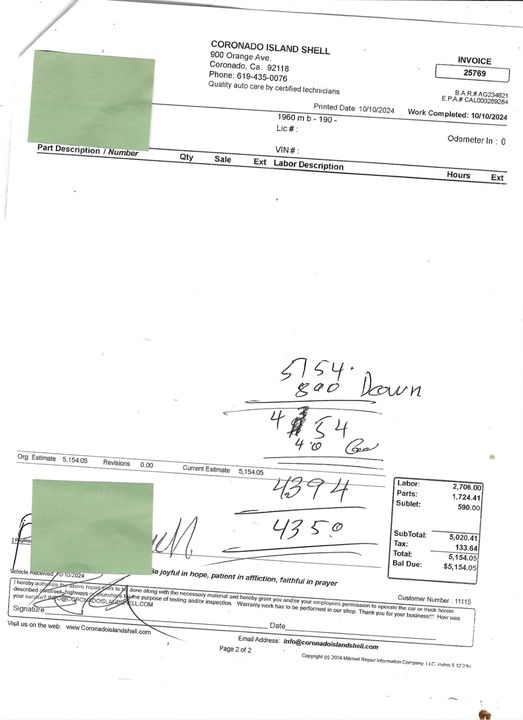 1960 Mercedes-Benz 190SL