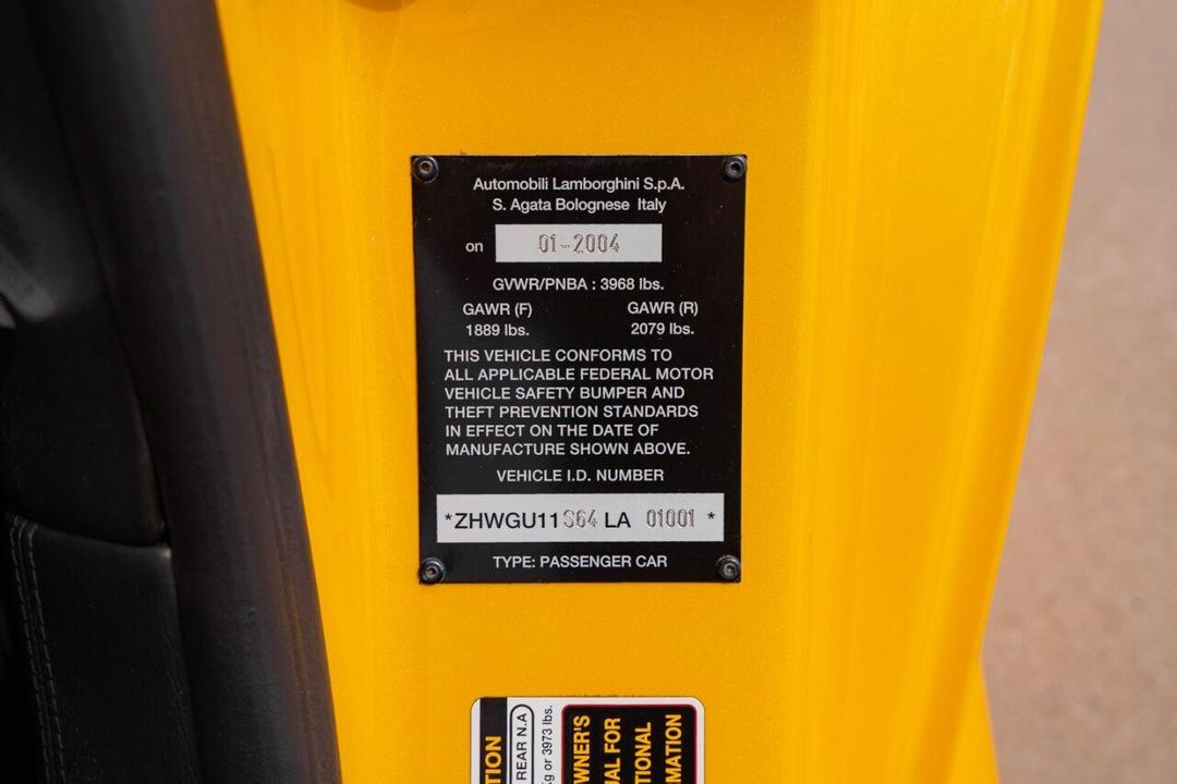 2004 LAMBORGHINI GALLARDO