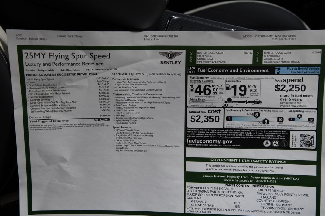 2025 Bentley Flying Spur