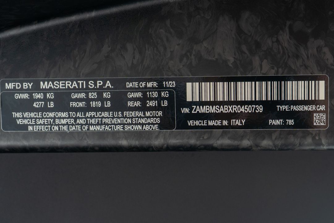 2024 Maserati MC20 Cielo