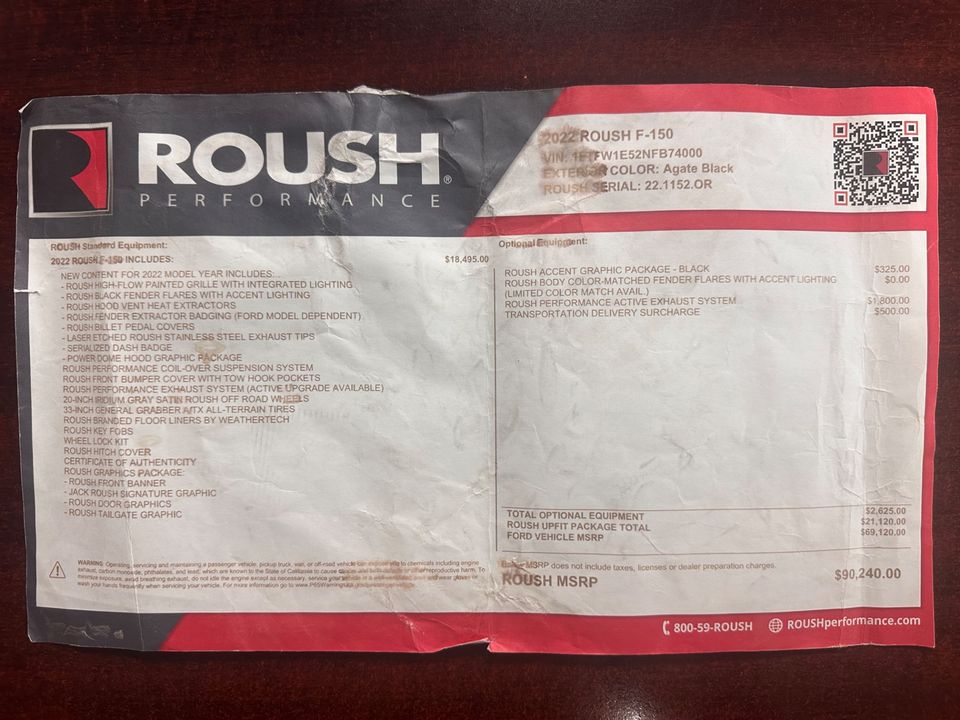 2022 Ford F-150 ROUSH
