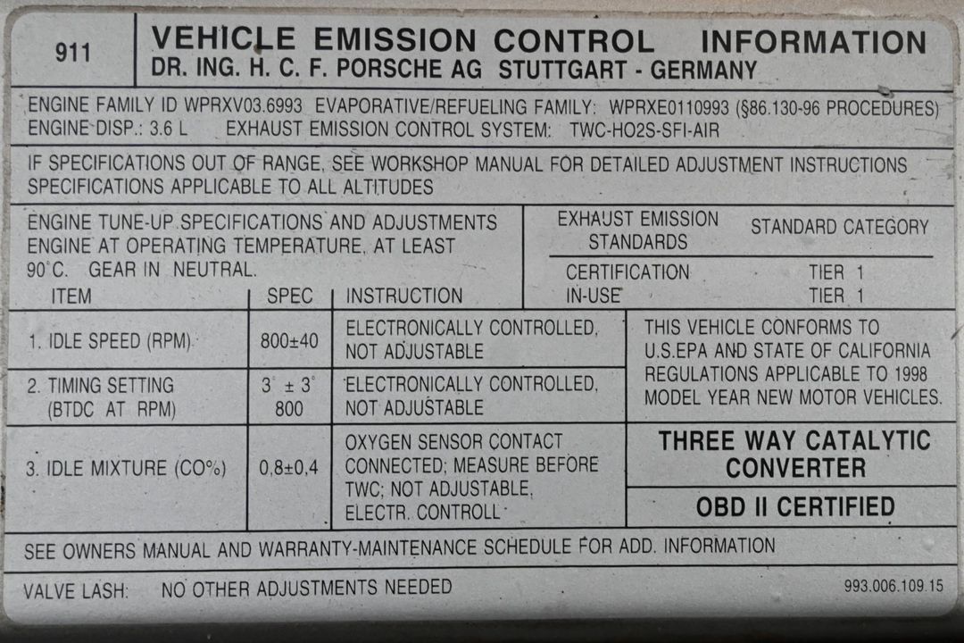 1998 Porsche 911 Carrera S