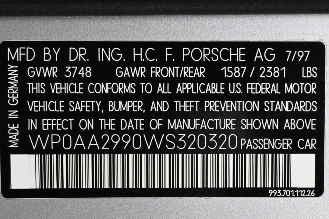 1998 Porsche 911 Carrera S
