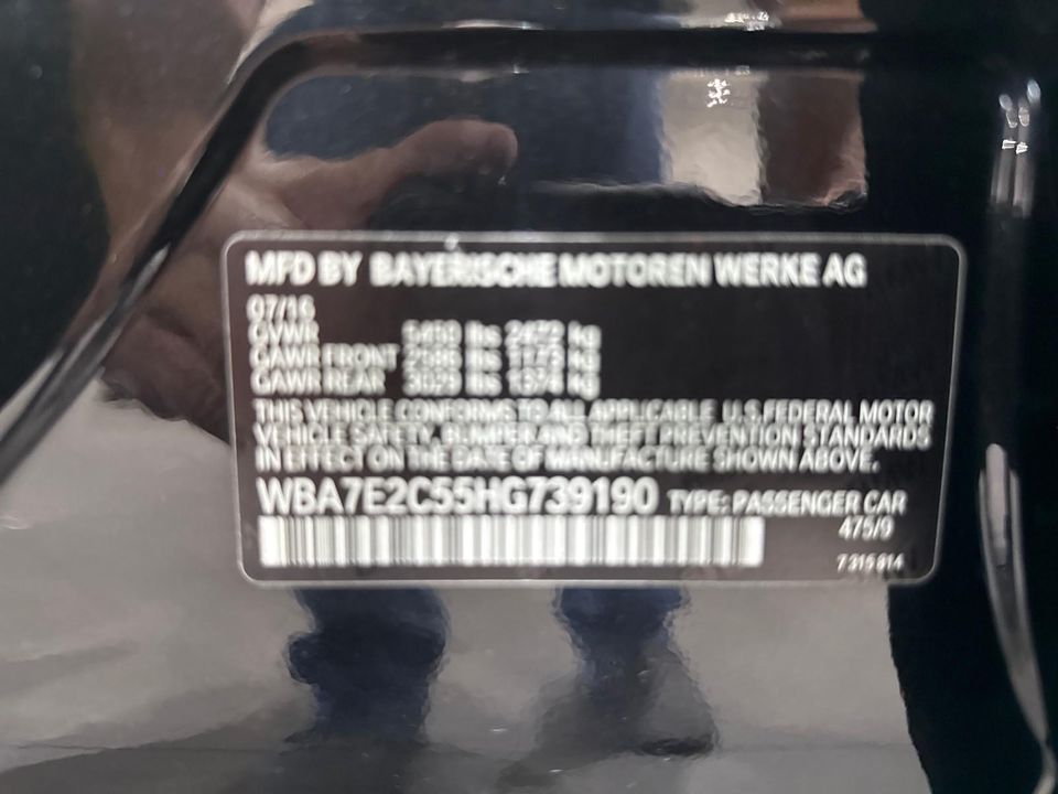 2017 BMW 740i