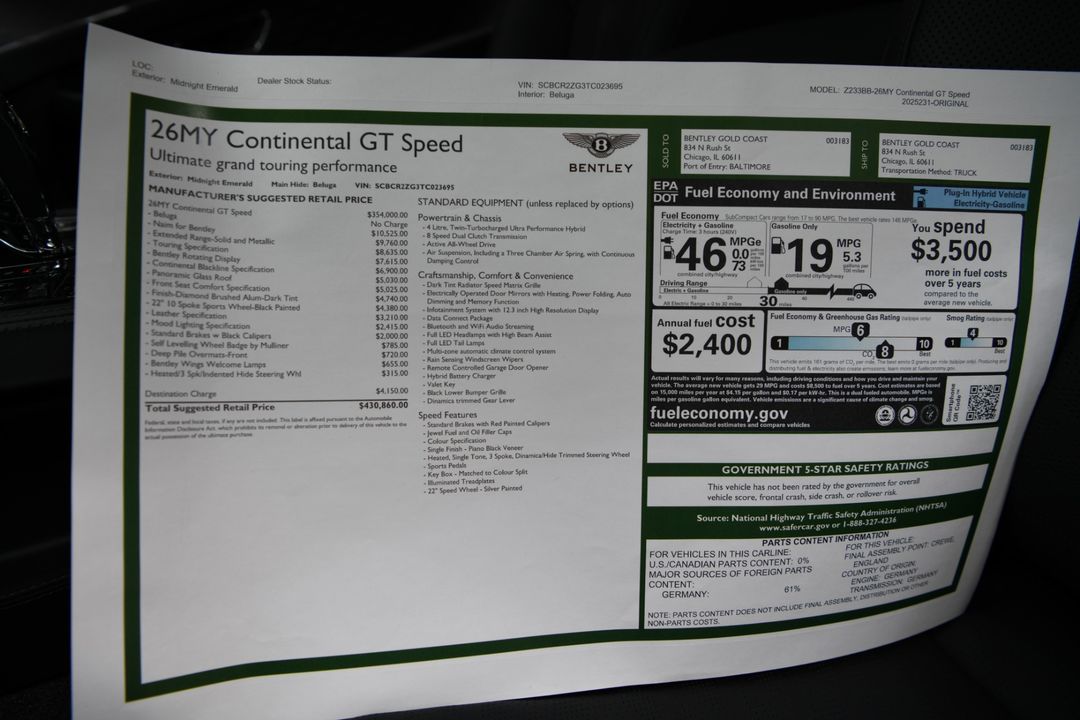 2026 Bentley Continental GT