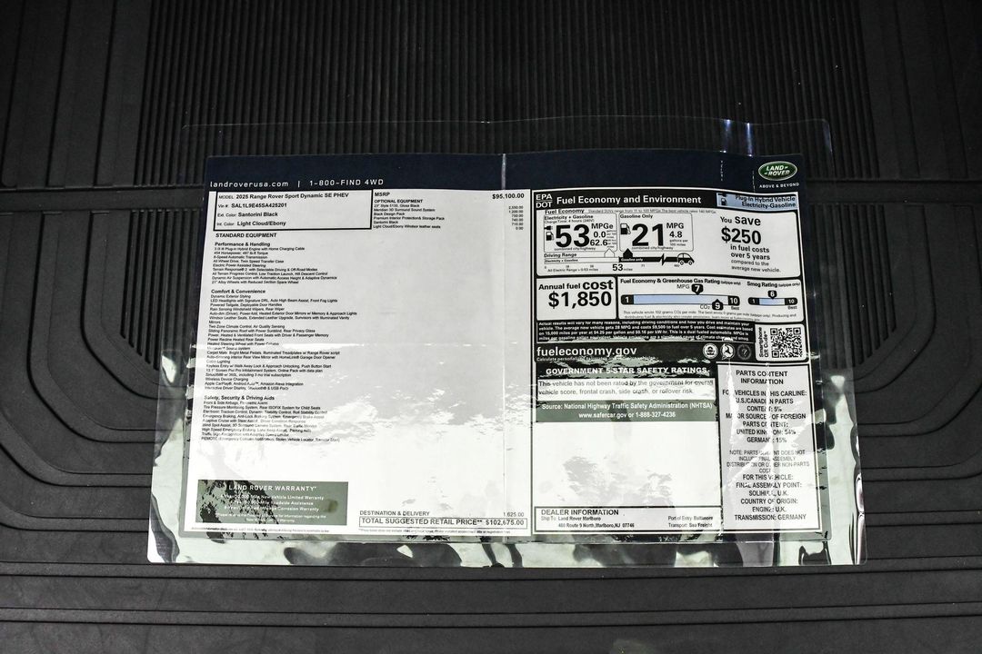 2025 Land Rover Range Rover Sport Plug-in Hybrid