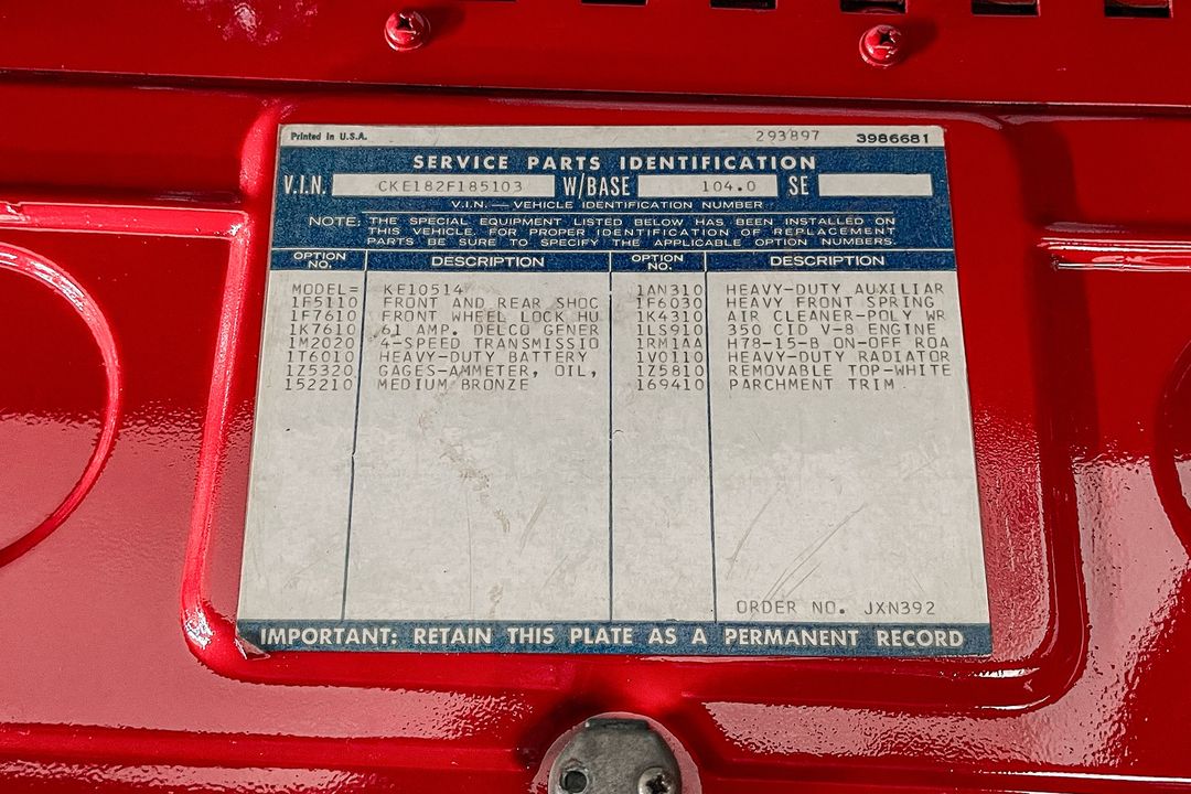 1972 Chevrolet Blazer K5