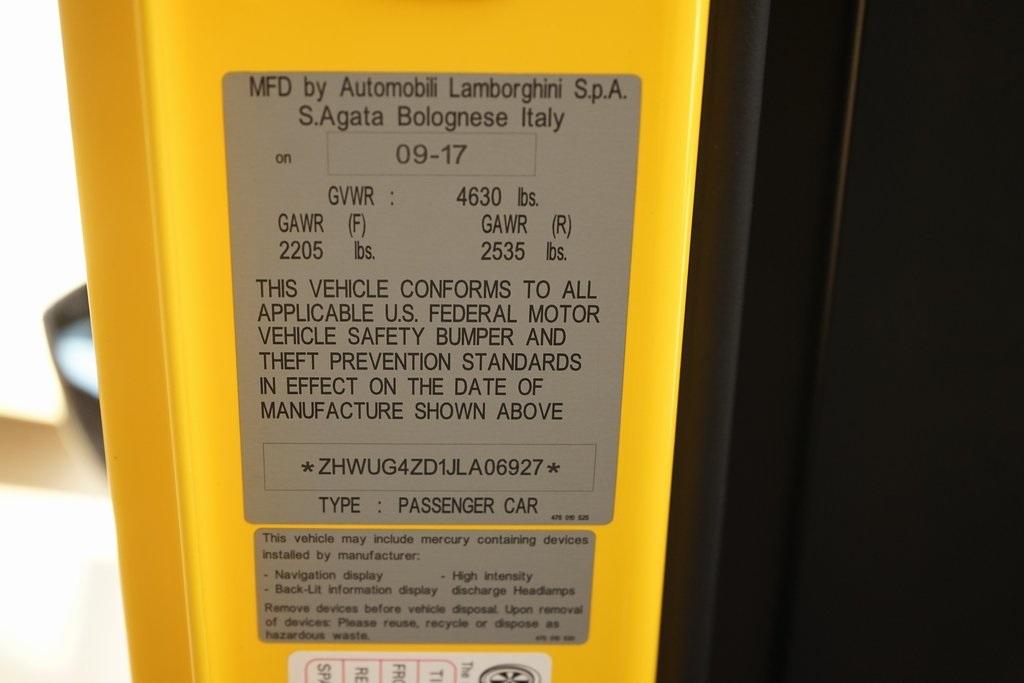 2018 Lamborghini Aventador S