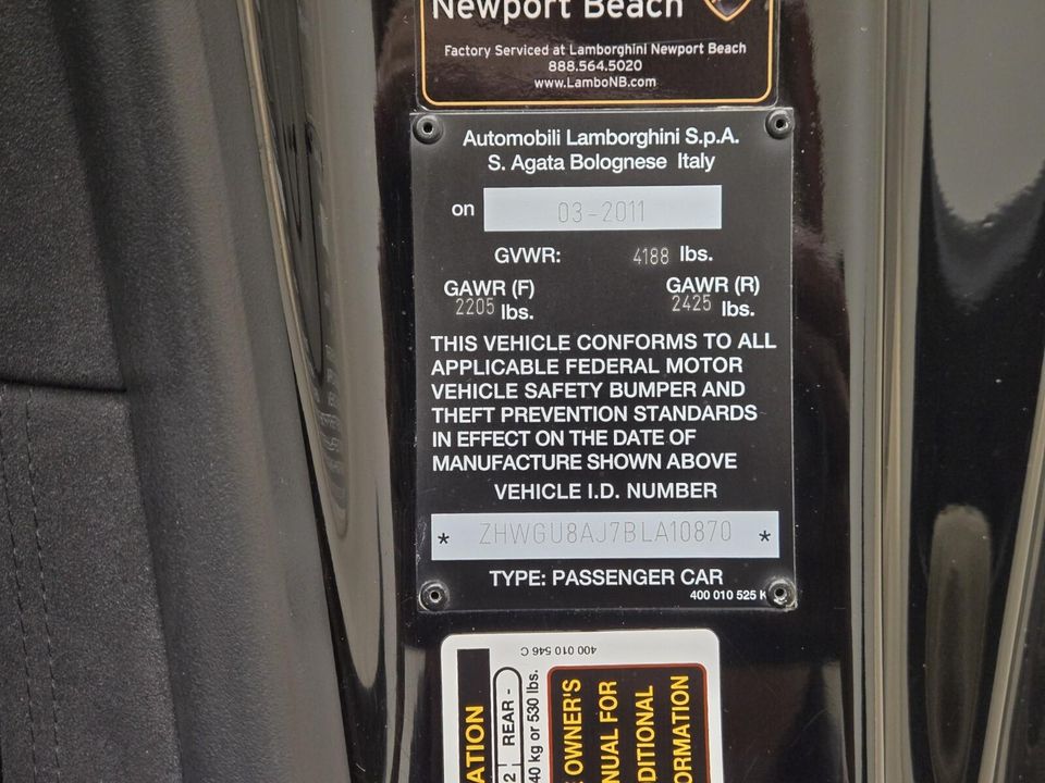 2011 Lamborghini Gallardo