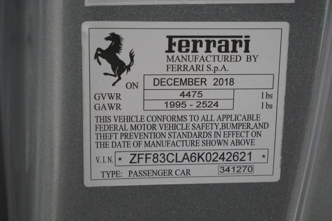 2019 Ferrari 812