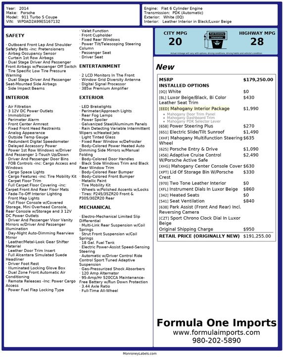 2014 Porsche 911 Turbo S