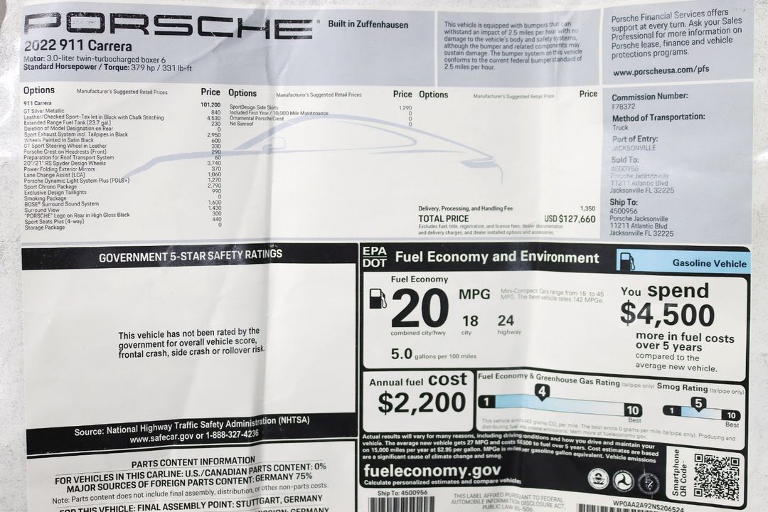 2022 Porsche 911