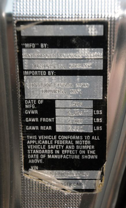 1985 BMW M635 CSI