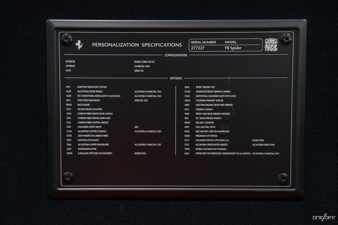 2022 Ferrari F8 Spider