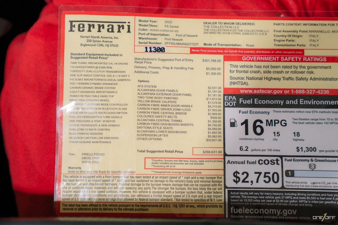 2022 Ferrari F8 Spider