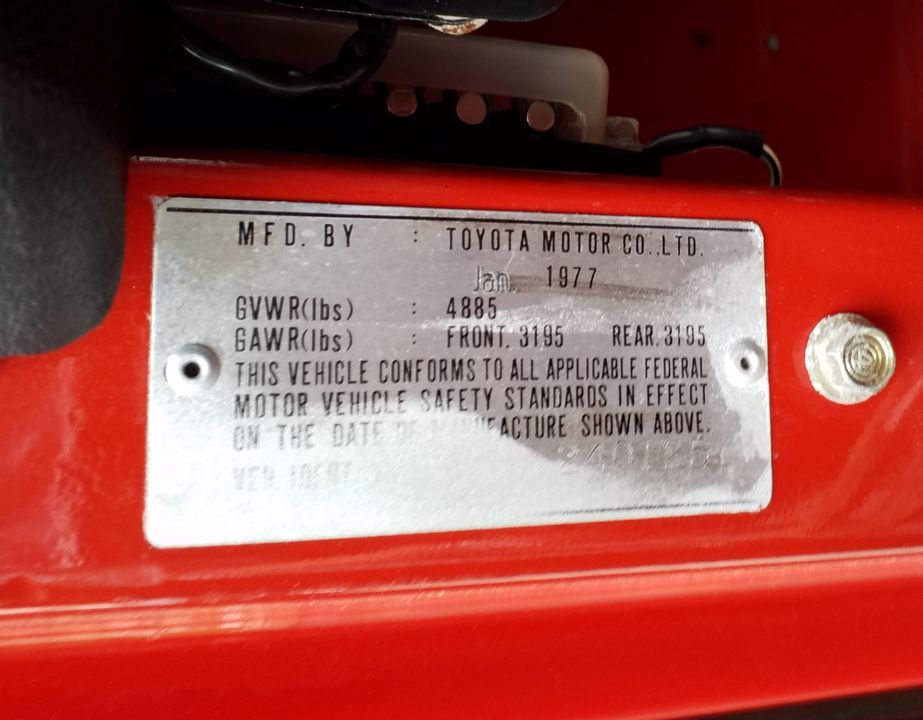 1977 TOYOTA FJ 40
