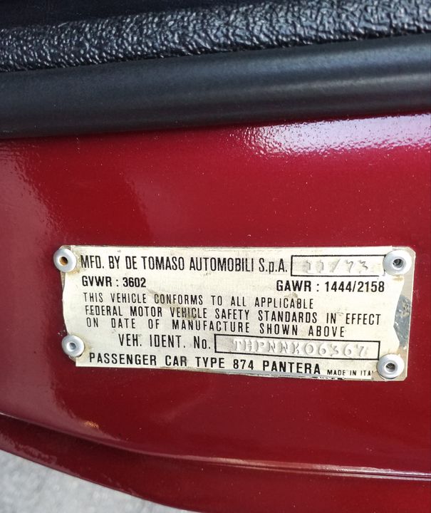 1974 De TOMASO PANTERA - CUSTOM